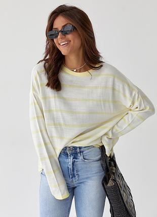 Кофта у смужку жовтий колір