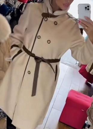 Крутое стильное пальто,люкс качество, турция.