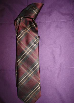 Краватка c&a клітина бордово коричн 8 см1 фото