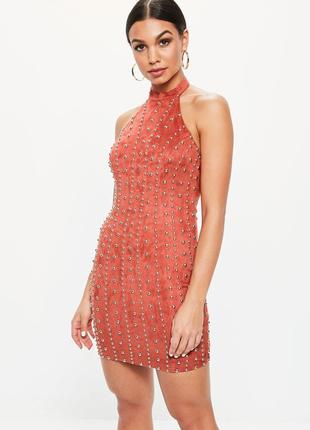 Платье в заклепках от missguided