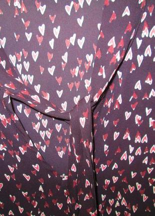 Красивая актуальная блуза george сердечки размер 143 фото
