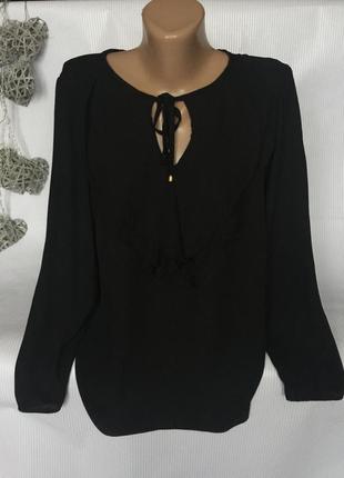Шикарная чёрная блуза george