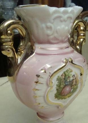 Красивая старинная ваза фарфор италия №9704 фото