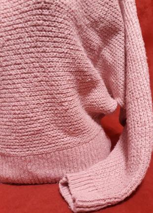Красивый вязаный свитер летучая мышь размер оверсайз4 фото