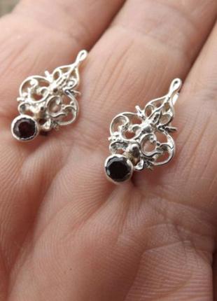 Серьги серебро 925 сережки серебряные имп 20119