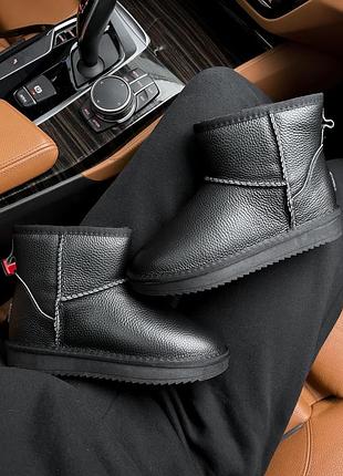 Угги чорні жіночі ультра міні ugg ultra mini, угги женские короткие