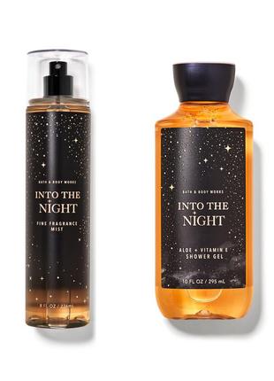 Набор спрей для тела и гель для душа bath&body works into the night