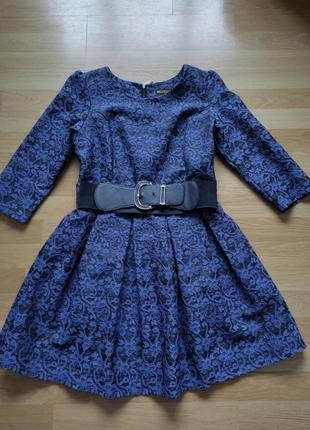 Плаття синє туреччина1 фото