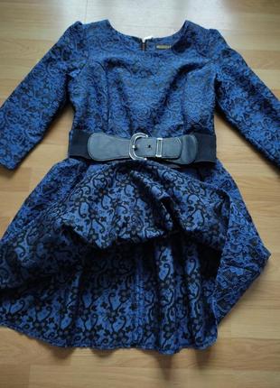 Плаття синє туреччина4 фото