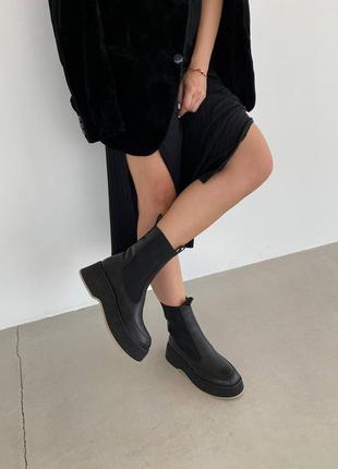 Зимові челсі натуральна шкіра