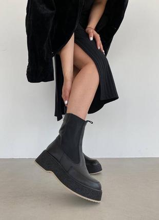 Зимові челсі натуральна шкіра