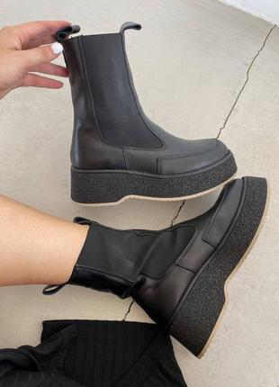 Зимові челсі натуральна шкіра