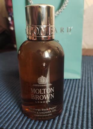 Molton brown re-charge black pepper гель для ванны и душа1 фото