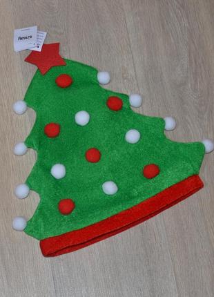 Шапка sinsay. ялинка ялиночка шапочка ковпак новорічна різдвяна капелюх помічник санти санта дід мороз ельф эльф карнавальний костюм