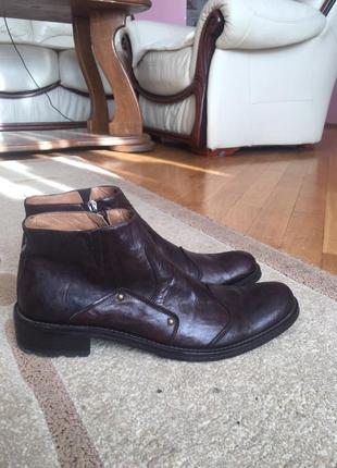 Чоловічі італійські шкіряні черевики rossi1 фото