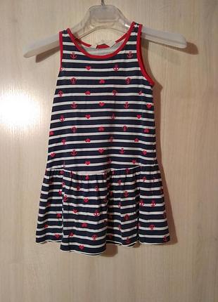 Плаття в смужку якір серце