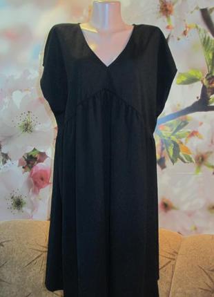 Черное базовое платье