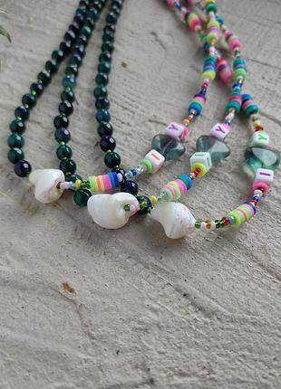 Стильный трендовый чокер из бисера колье ожерелья