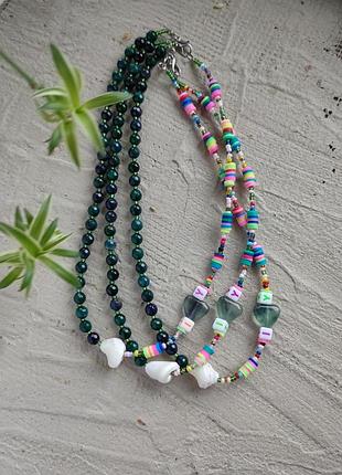 Стильный трендовый чокер из бисера колье ожерелья