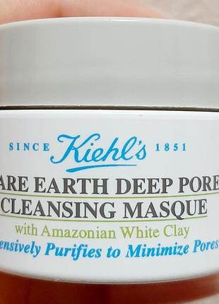 Маска з амазонською глиною для глибокого очищення пор, килс, 14 мл, rare earth pore cleansing masque kiehl’s2 фото