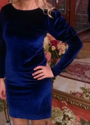 Платье велюровое / платье бархатистое