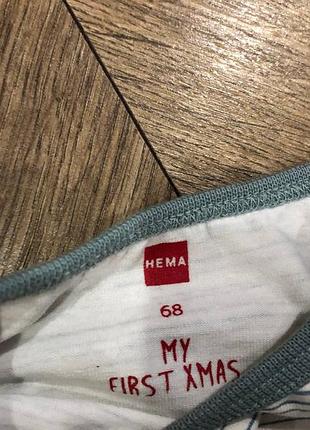 Новорічні реглани "моє перше різдво" hema 3