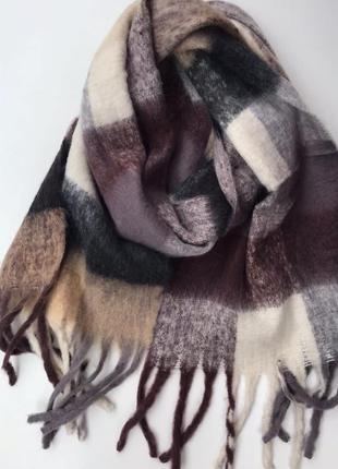 ❄️🤎базовий теплий зимовий об’ємний шарф /дреди 🤎❄️