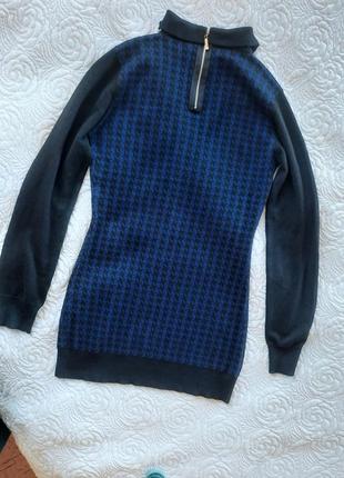 Тепла трикотажна сукня bluoltre плаття светр міні в стилі balmain missoni moscino +подарунок