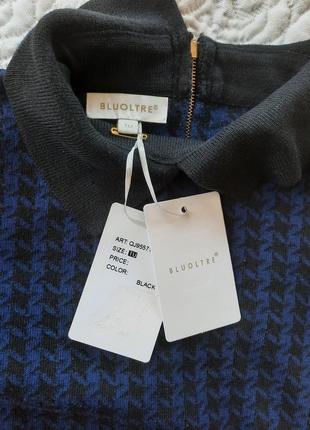 Тепла трикотажна сукня bluoltre плаття светр міні в стилі balmain missoni moscino +подарунок