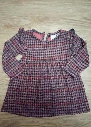 Тепла сукня на дівчинку 1-1.5 роки