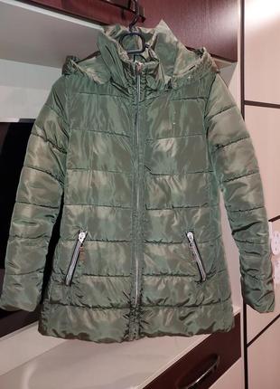 Куртка пуховик хаки курточка