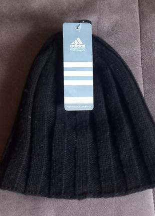 Вязанная шапка бини - унисекс, adidas, оригинал