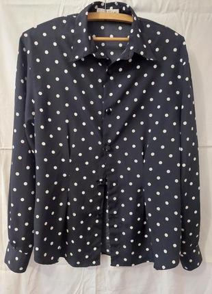 Рубашка в гороховий принт