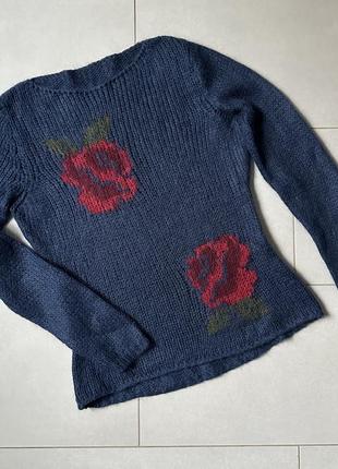 Стильний вязаний светр1 фото