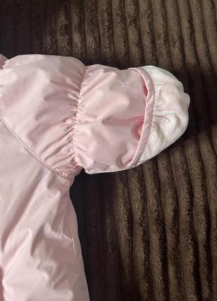Теплый розовый конверт lenne на девочку (0-6 месяцев)3 фото