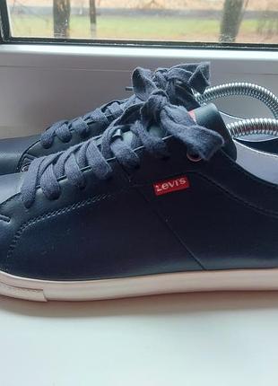 Чоловічі кеди снікерси кросівки levis на шнурівці turner 2.0