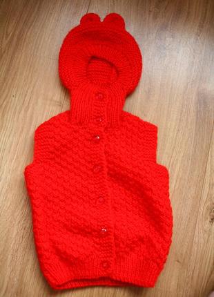 Жилет шапка