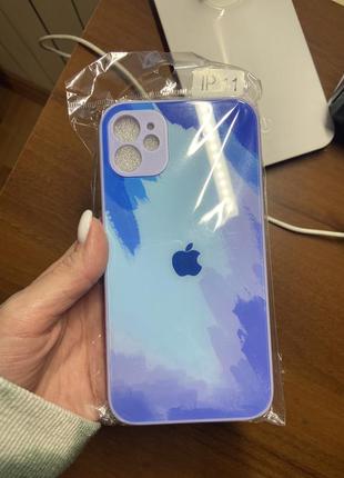 Чехол на iphone 11 жидкое стекло