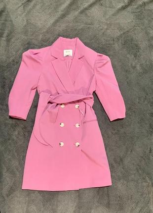 Платье пиджак цвета фуксия4 фото