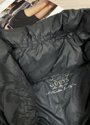 Оригинальная удлиненная пуховая куртка пуховик guess5 фото