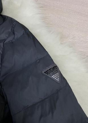 Оригинальная удлиненная пуховая куртка пуховик guess7 фото