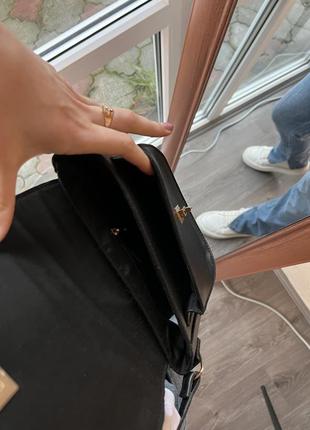 Нова чорна маленька сумка через плече (крос боді)3 фото
