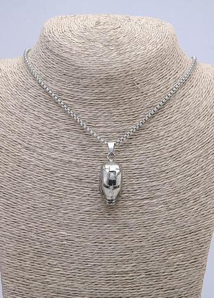 Кулон "шлем железного человека" на цепочке