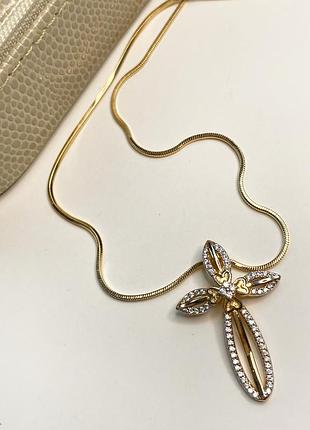 Набір ланцюжок+хрестик медичне золото