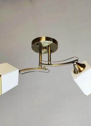 Современная люстра в стиле хай тек на 2 плафона sirius 193054/2ab.sv