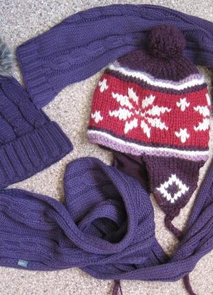 Шапка шалик багато різних, комплект недорого, обирайте