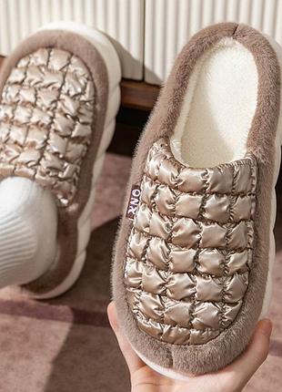 Тапочки тапки шльопання зимові теплі хутряні на хутрі 42 р 43 р