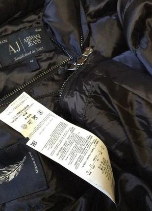 Женский пуховик ультралегкий armani jeans оригинал размер m6 фото