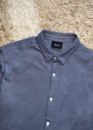 Рубашка armani jeans с мелким узором, оригинал2 фото