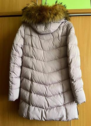Зимнее пальто светло сиреневого цвета xs- s2 фото